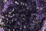 Deep-Purple Amethyst Geode With Metal Stand - Uruguay #368357-1